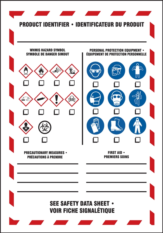 Details about   New 500/Roll On-The-Spot PPE Workplace WHMIS Labels 