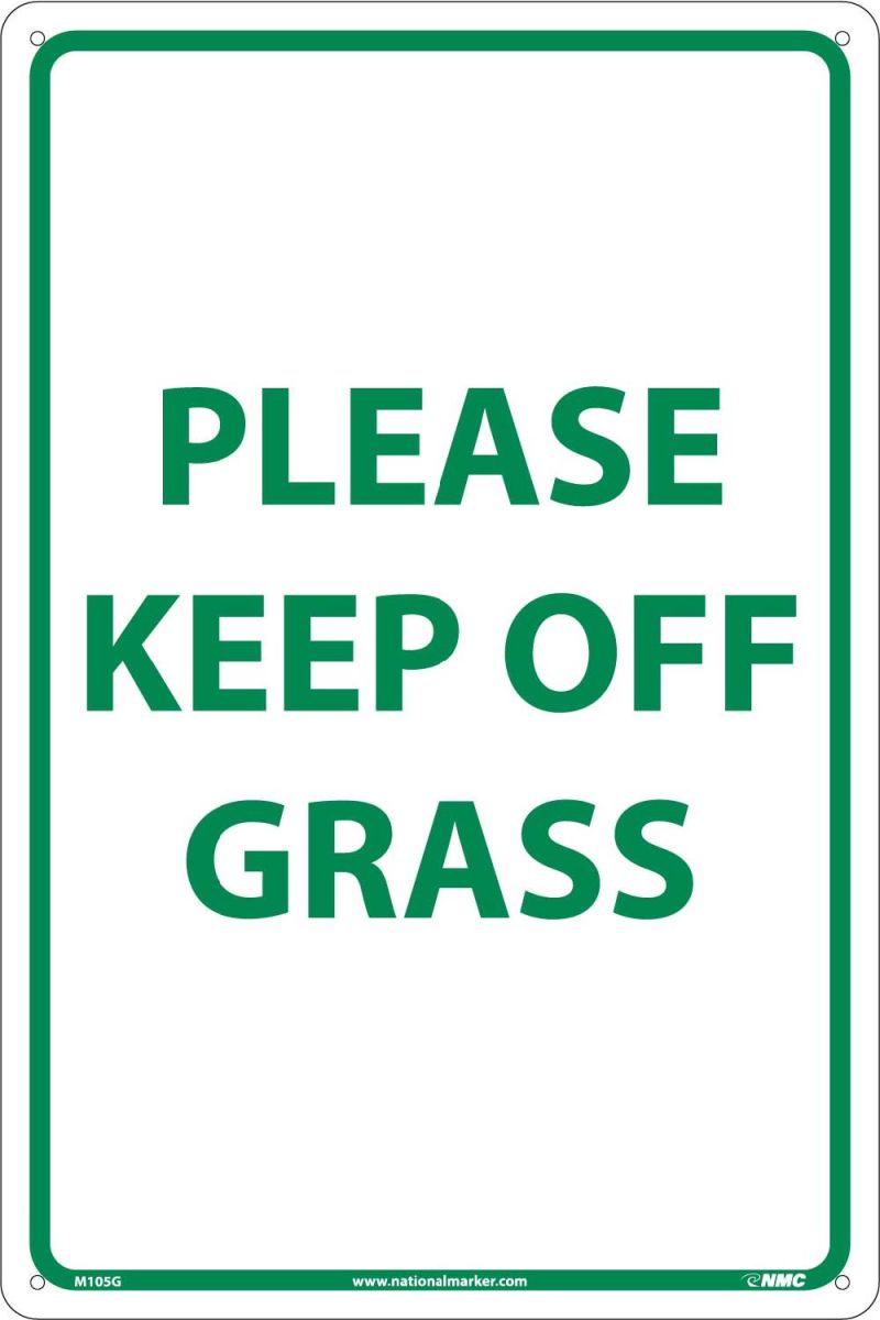 PLEASE KEEP OFF GRASS SIGN