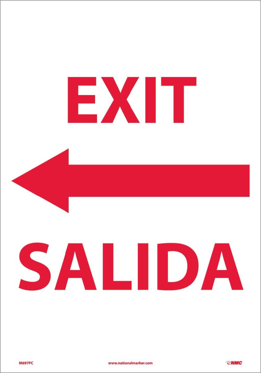 EXIT SIGN - BILINGUAL