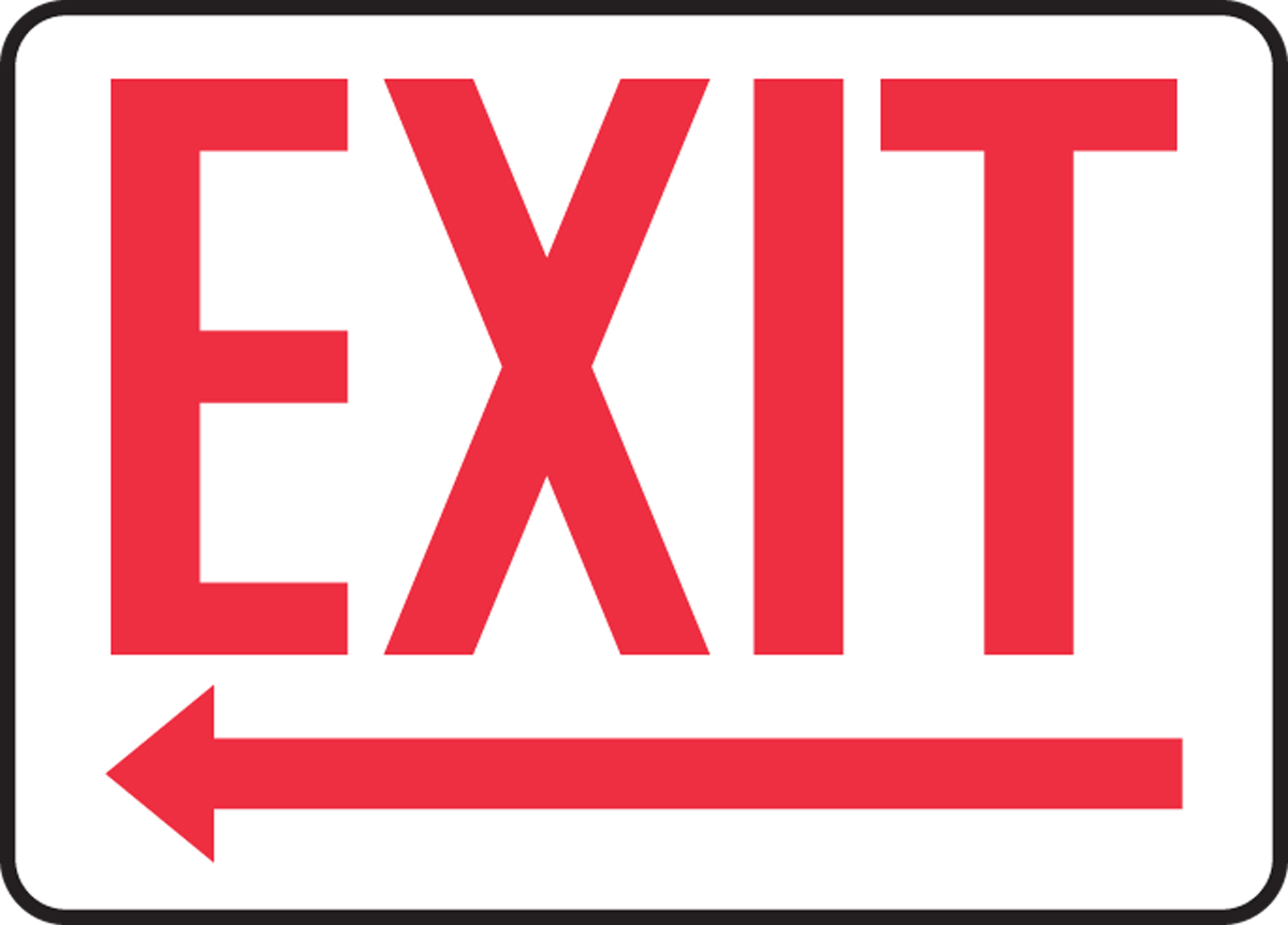 EXIT (ARROW LEFT)