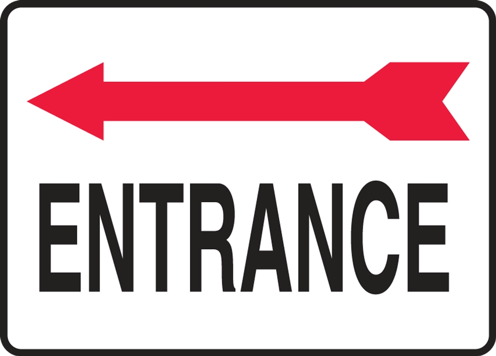 ENTRANCE W/LEFT ARROW