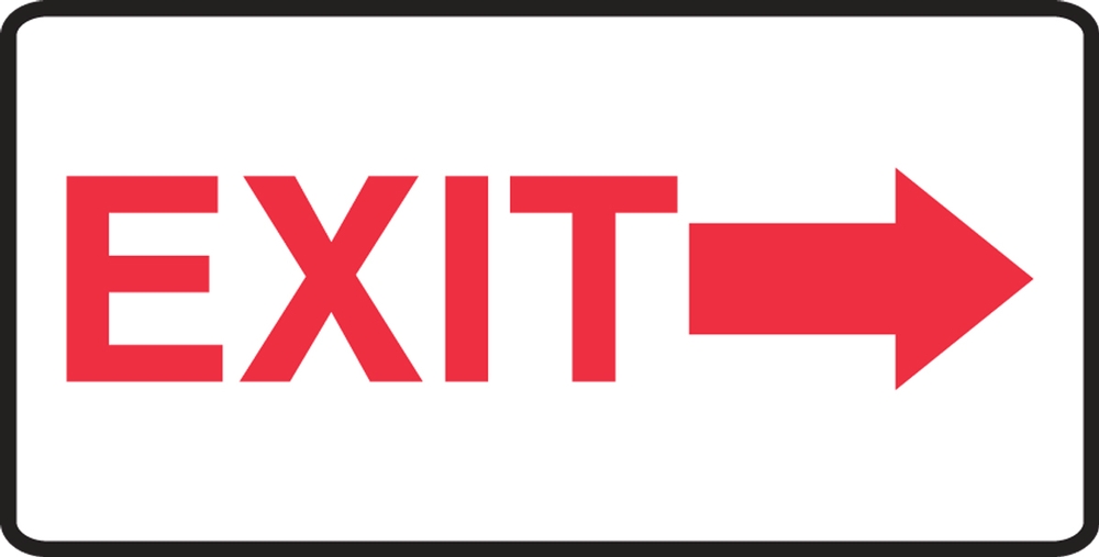 EXIT (ARROW RIGHT)