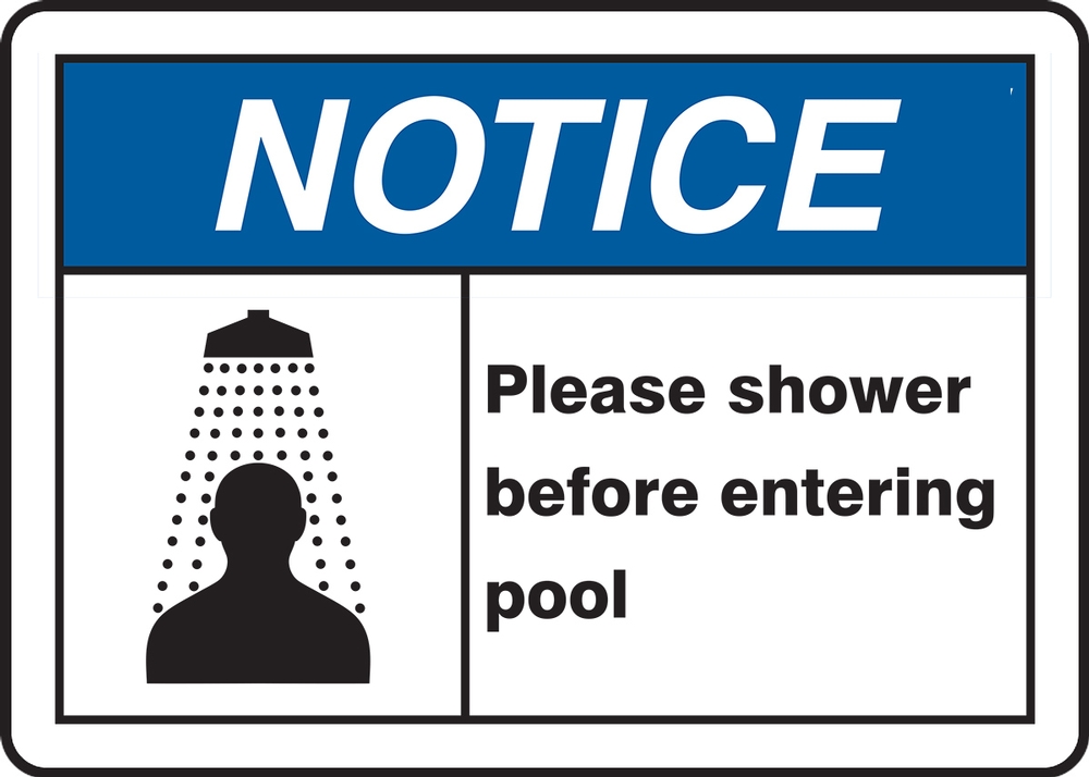 Swimming Area Notice OSHA ANSI Aluminum METAL Sign 