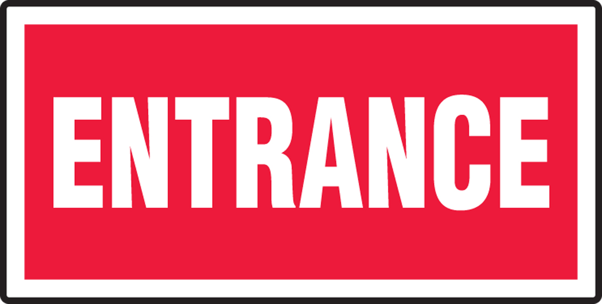 Entrance Sign for Tent