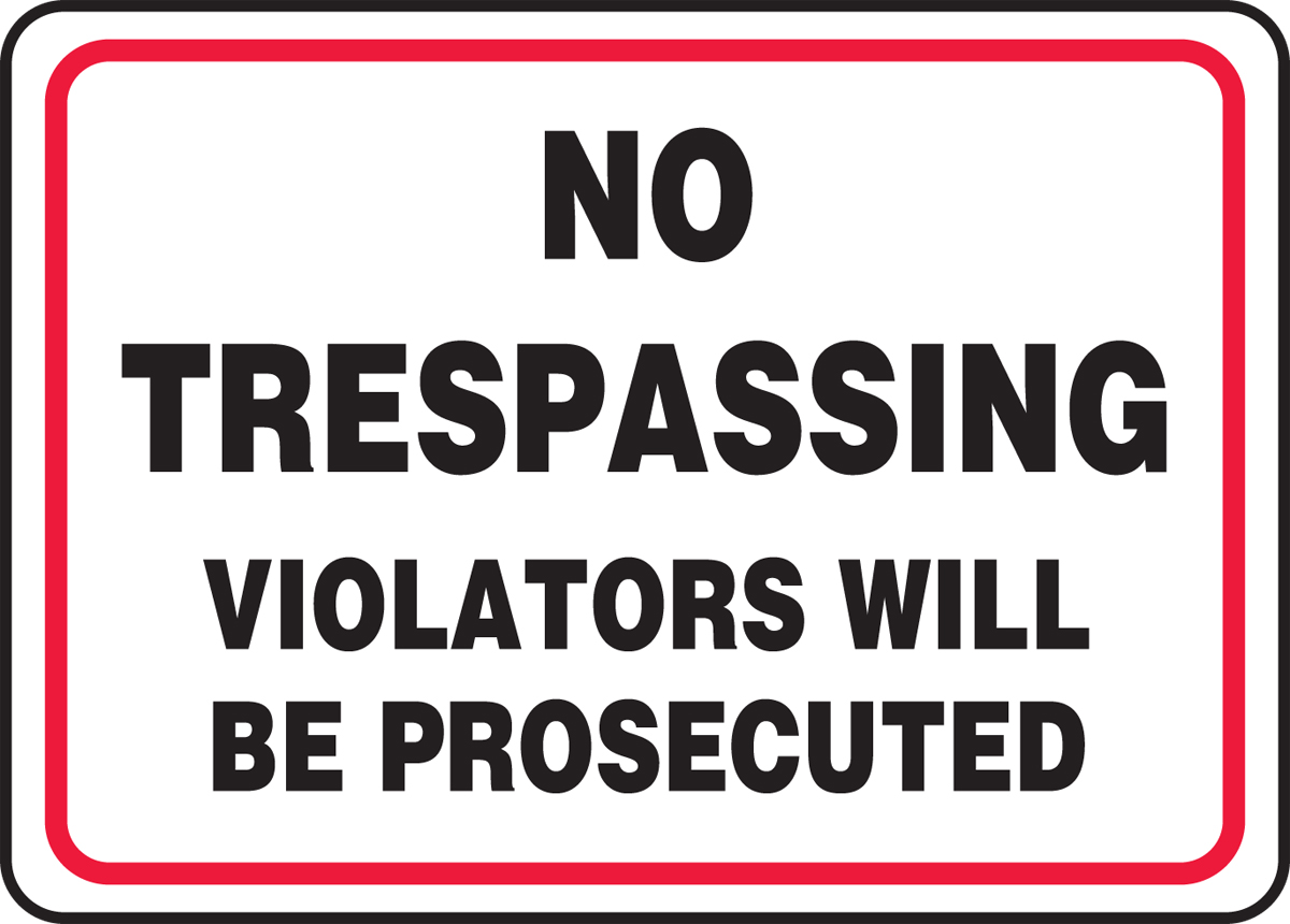 SECURITY NO TRESPASSING SIGN DURABLE ALUMINUM FULL COLOR STOP CRIME SIGN dd#378 