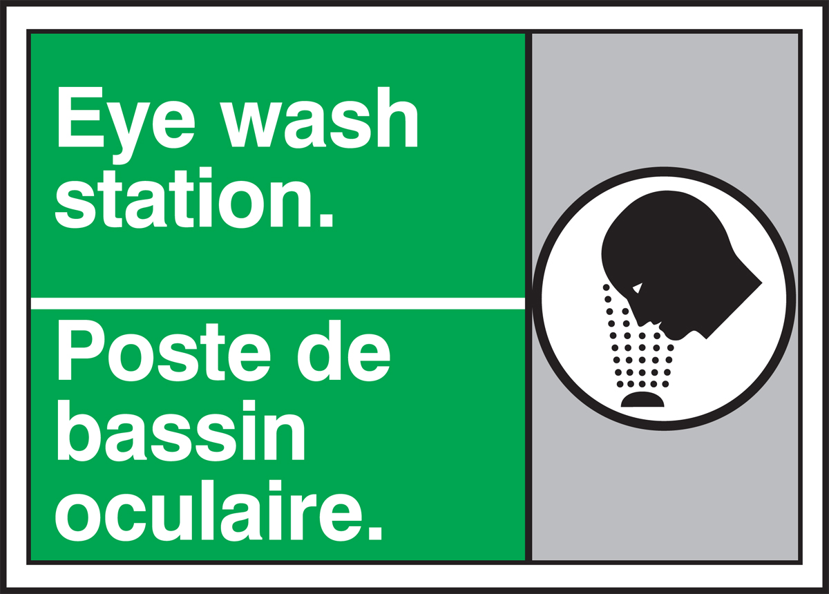 EYE WASH STATION (W/GRAPHIC)