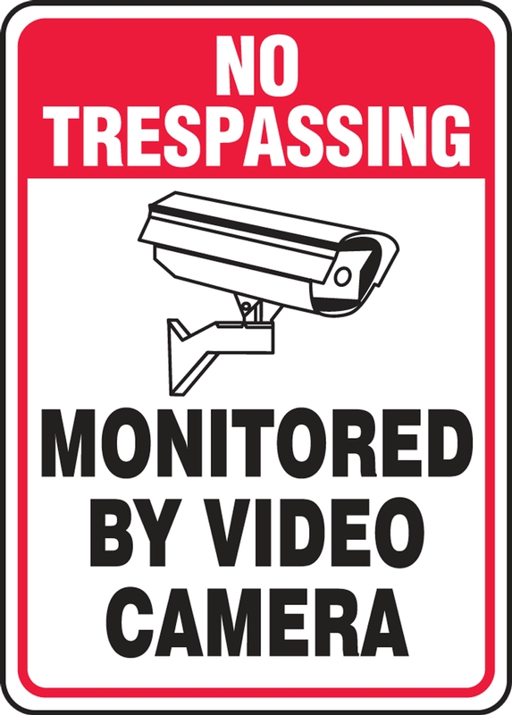 Details about   No Trespassing Protected by Video Surveillance Aluminum Metal Sign Made in USA 