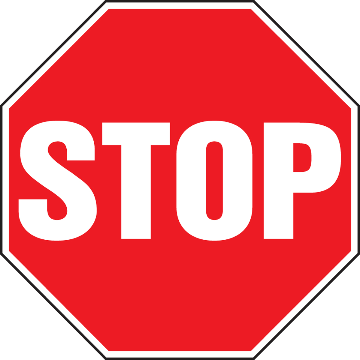 Safety Sign, Legend: STOP
