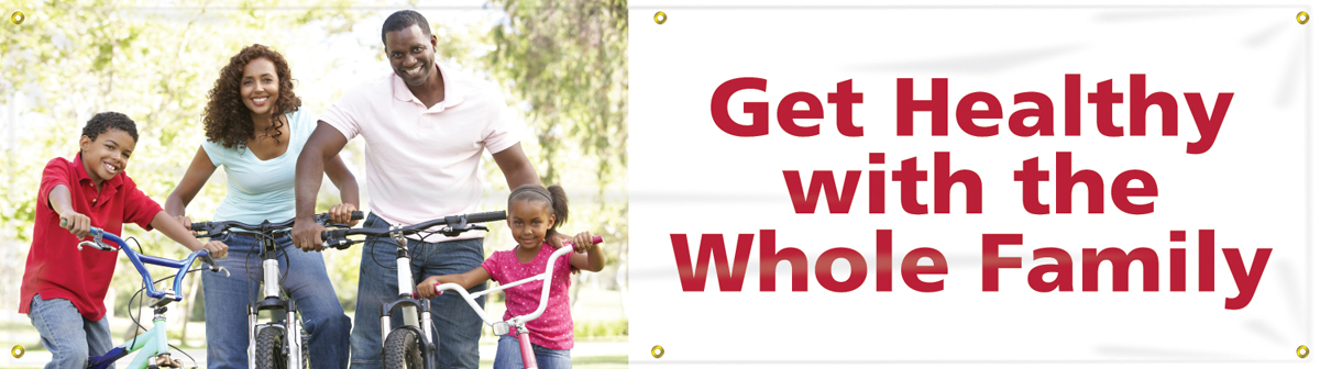 Motivation Product, Legend: GET HEALTHY WITH THE WHOLE FAMILY