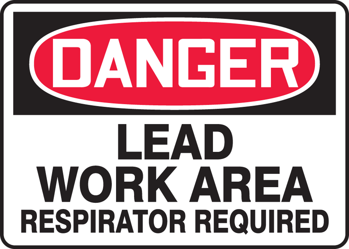Aluminum NMC C185AC OSHA Sign Legend CAUTION DRINKING OR SMOKING PERMITTED 14 Length x 20 Height Black on Yellow POISON LEAD HAZARD AREA DO NOT ENTER WORK AREA UNLESS AUTHORIZED RESPIRATORS AND PROTECTIVE CLOTHING REQUIRED NO EATING 