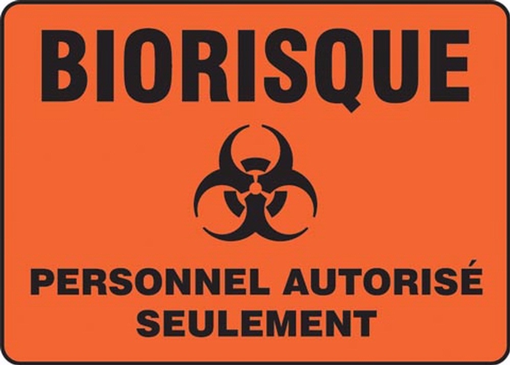 BIORISQUE PERSONNEL AUTORISÉ SEULEMENT (FRENCH)