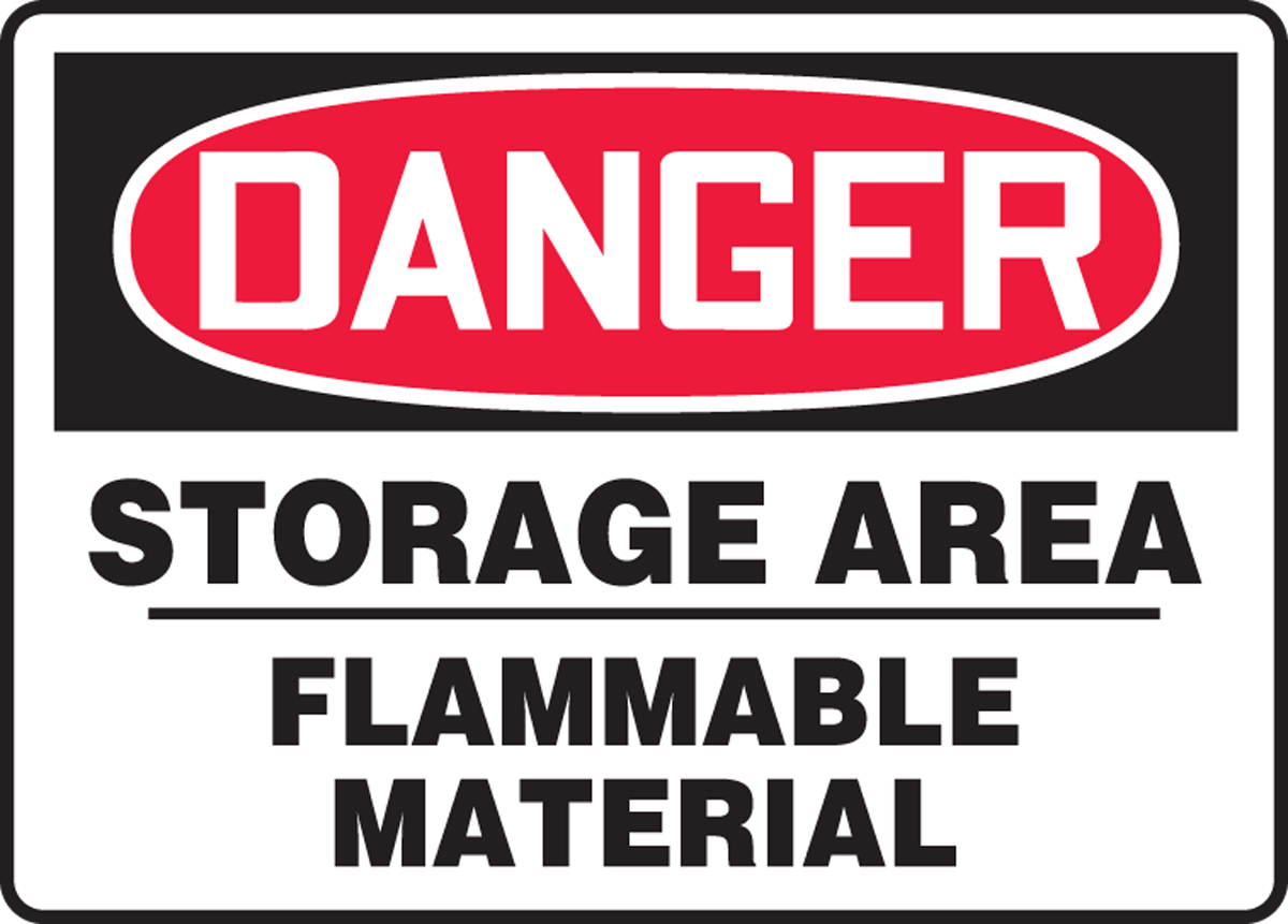 OSHA Notice Sign 24 x 36 Print Size Flammable Storage Sidewalk Sign with Graphics On Each Side Office & Interior Surroundings Protect Your Business Class Room  Made in The USA 