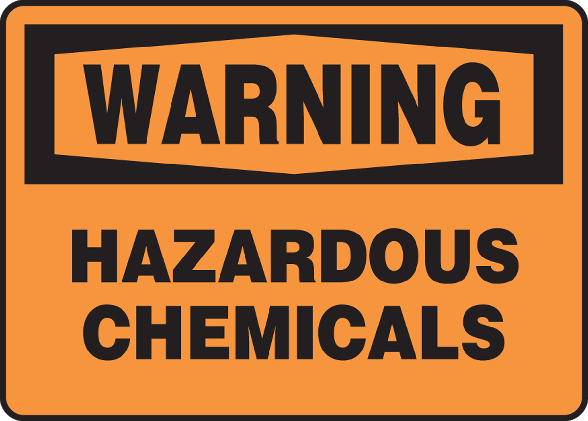 WARNING HAZARDOUS CHEMICALS