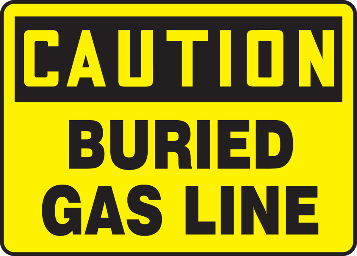 Underground Gas Line Call Before Digging #811 Sign OSHA Warning Sign, 