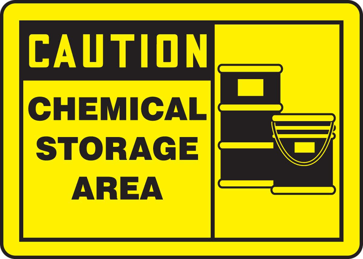 CHEMICAL STORAGE AREA Metal Sign 6"x12" Restaurant Hotel Apartment Building Pool 
