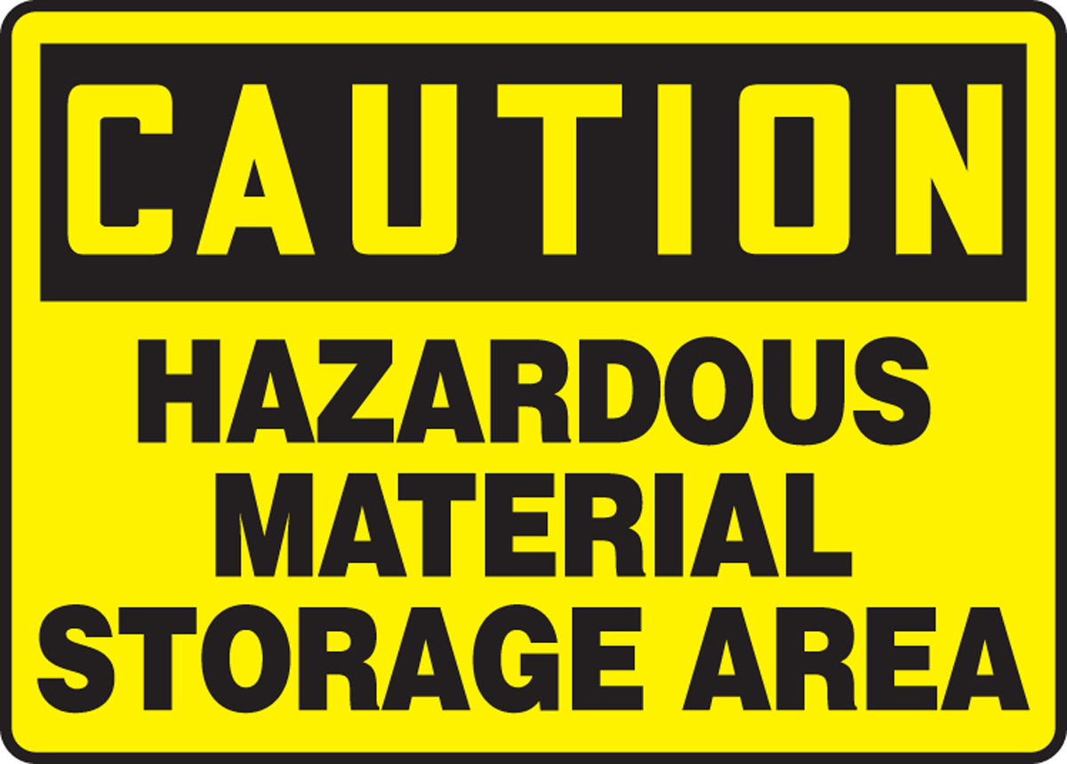 HAZARDOUS MATERIAL STORAGE AREA