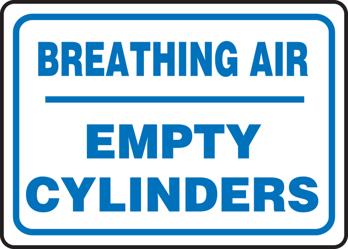 BREATHING AIR EMPTY CYLINDERS