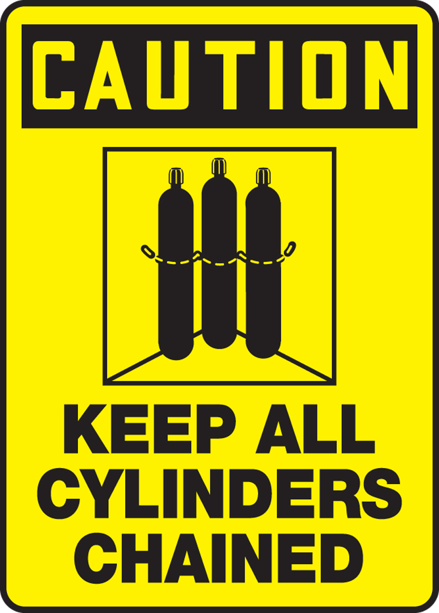 KEEP ALL CYLINDERS CHAINED with Graphic 10 Length x 14 Height KEEP ALL CYLINDERS CHAINED with Graphic 10 Length x 14 Height Legend CAUTION NMC ESC530AB Bilingual OSHA Sign 0.040 Aluminum Black On Yellow Legend CAUTION KEEP ALL CYLINDERS CHAINED with Graphic 10 Length x 14 Height KEEP ALL CYLINDERS CHAINED with Graphic 10 Length x 14 Height Legend CAUTION NMC ESC530AB Bilingual OSHA Sign 0.040 Aluminum Black On Yellow Legend CAUTION