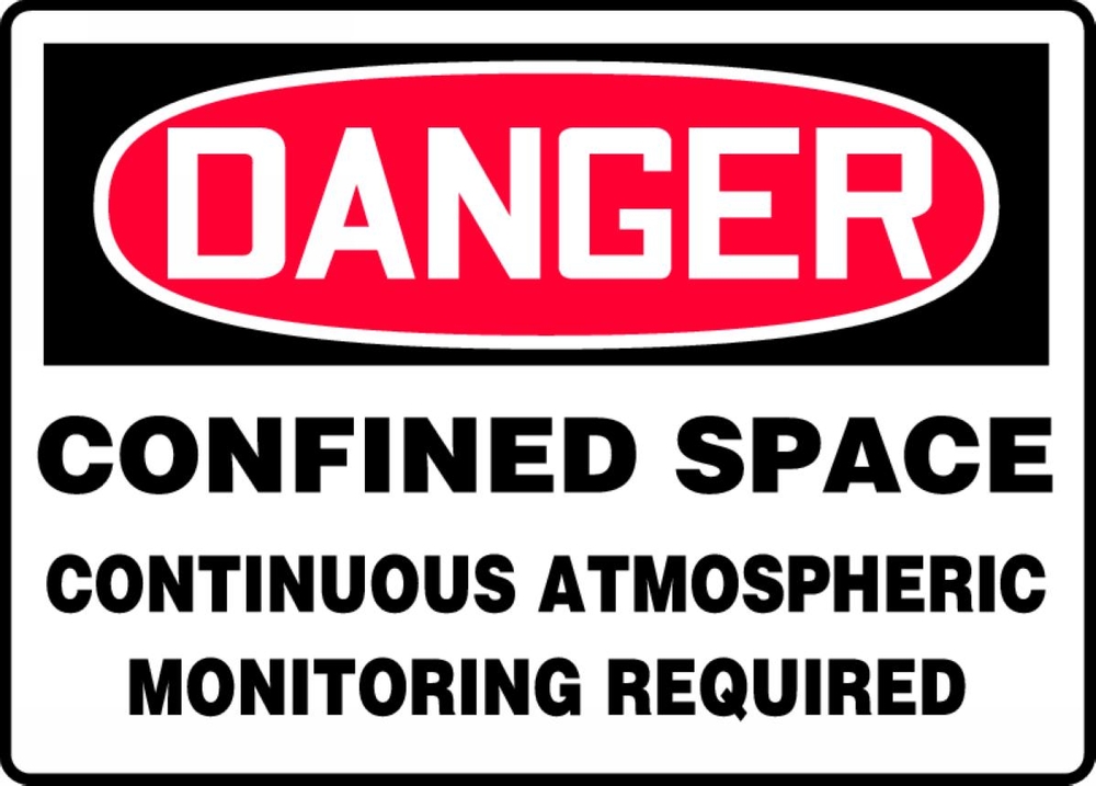 CONFINED SPACE CONTINUOUS ATMOSPHERIC MONITORING REQUIRED