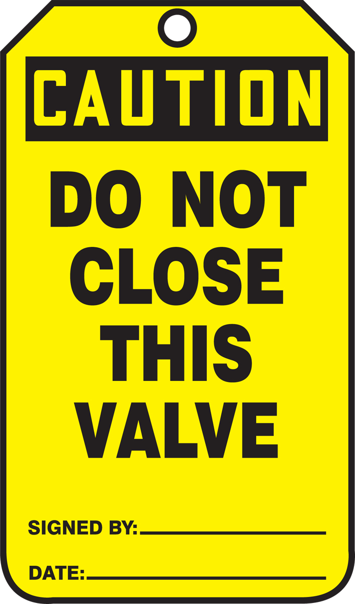 DO NOT CLOSE THIS VALVE