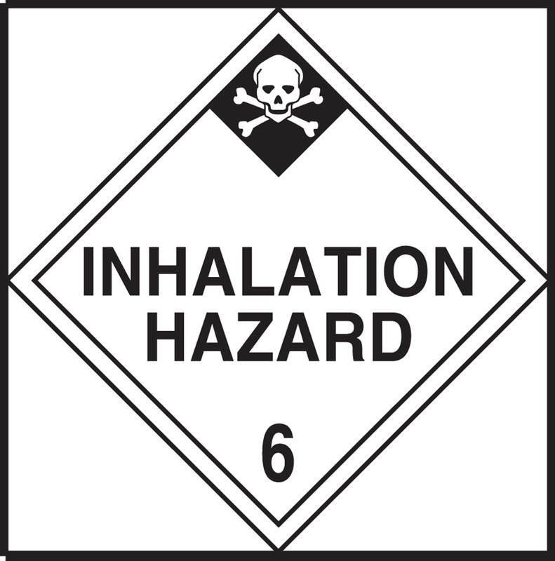 INHALATION HAZARD (CLASS 6) W/GRAPHIC