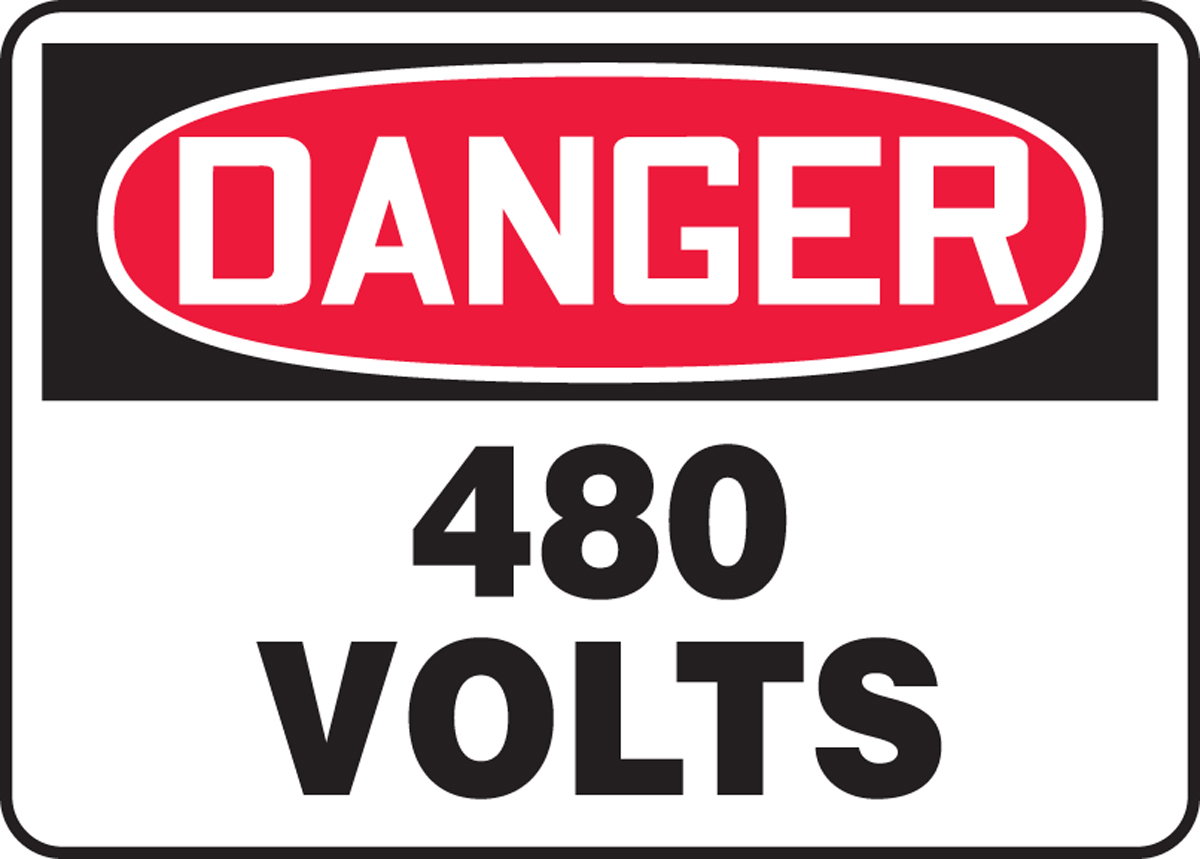 DANGER 480 VOLTS