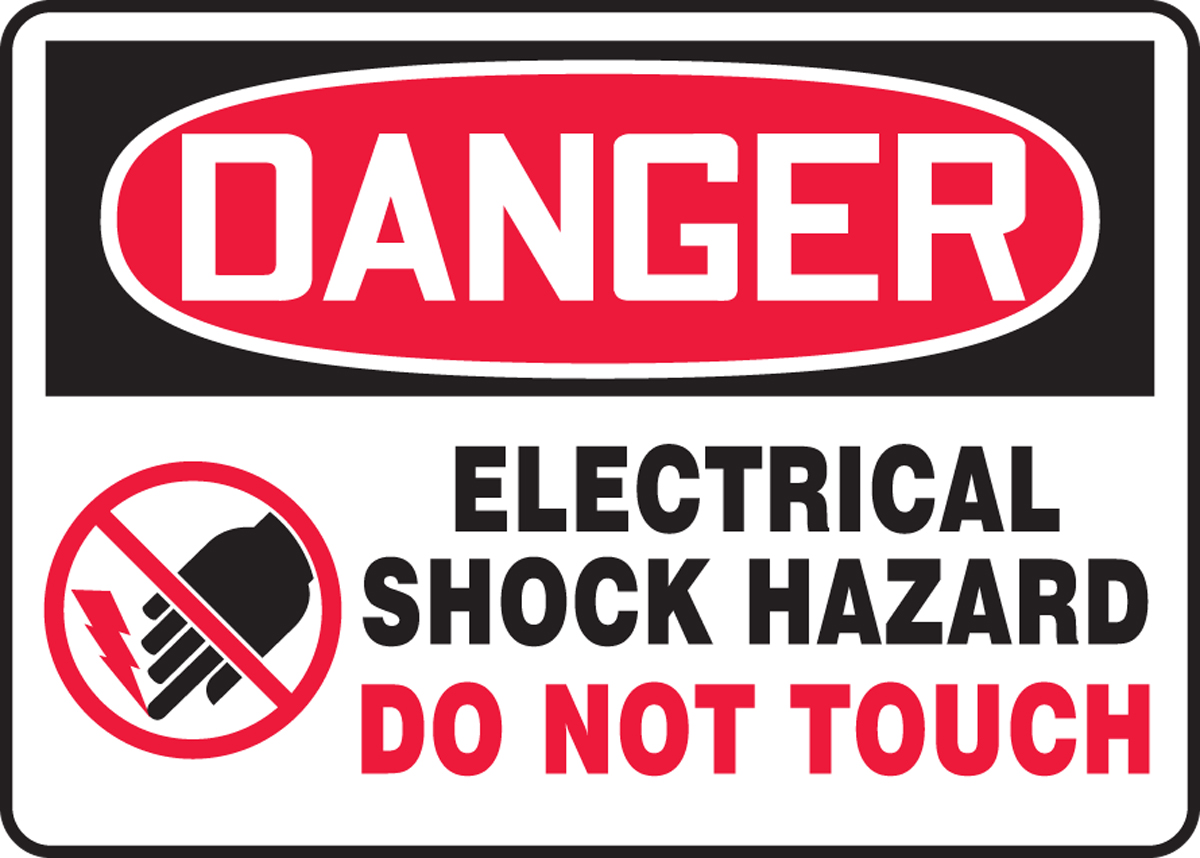 OSHA WARNING Sign Electrical Hazard With Symbol �Made in the USA