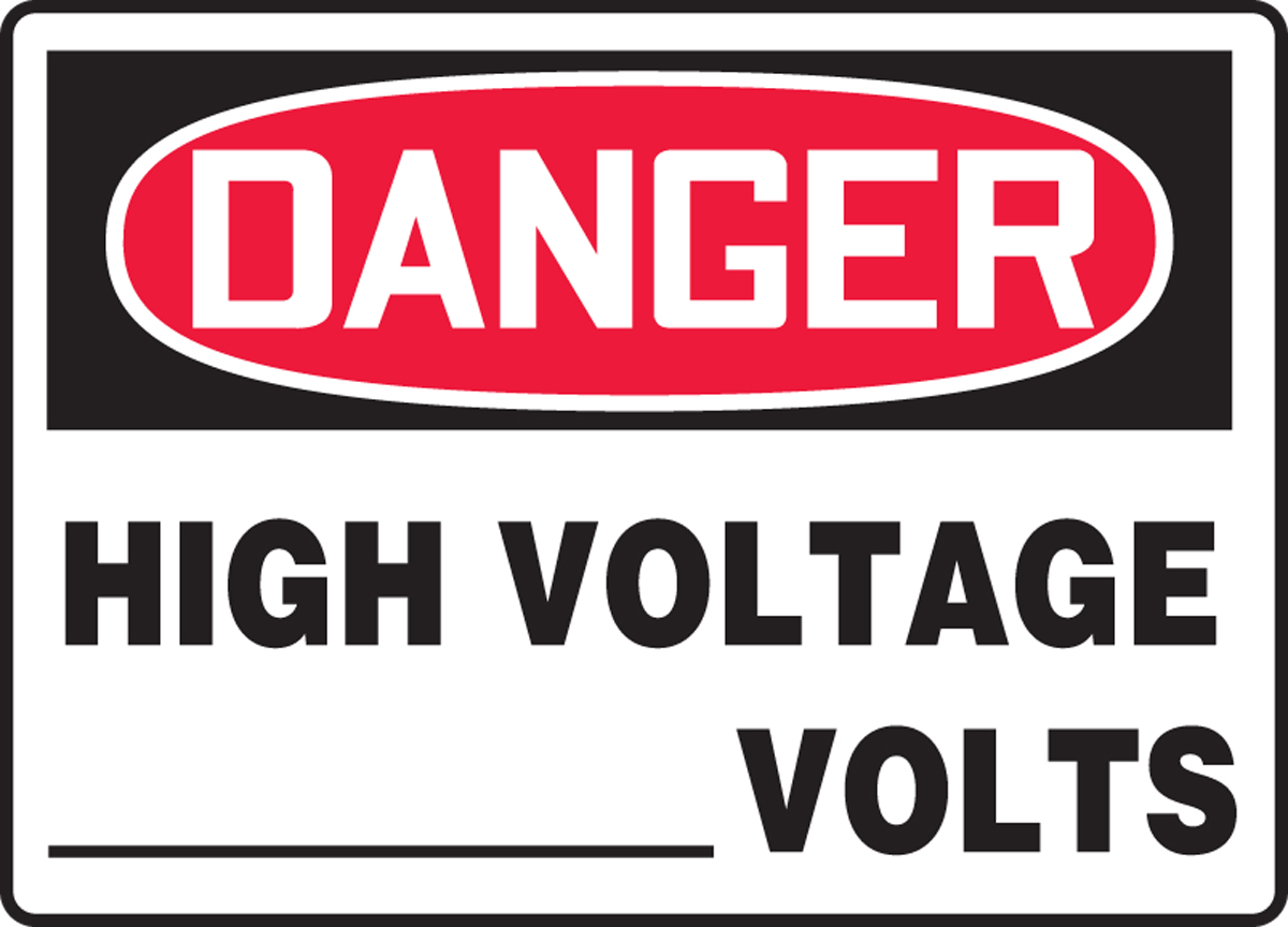 HIGH VOLTAGE ___ VOLTS