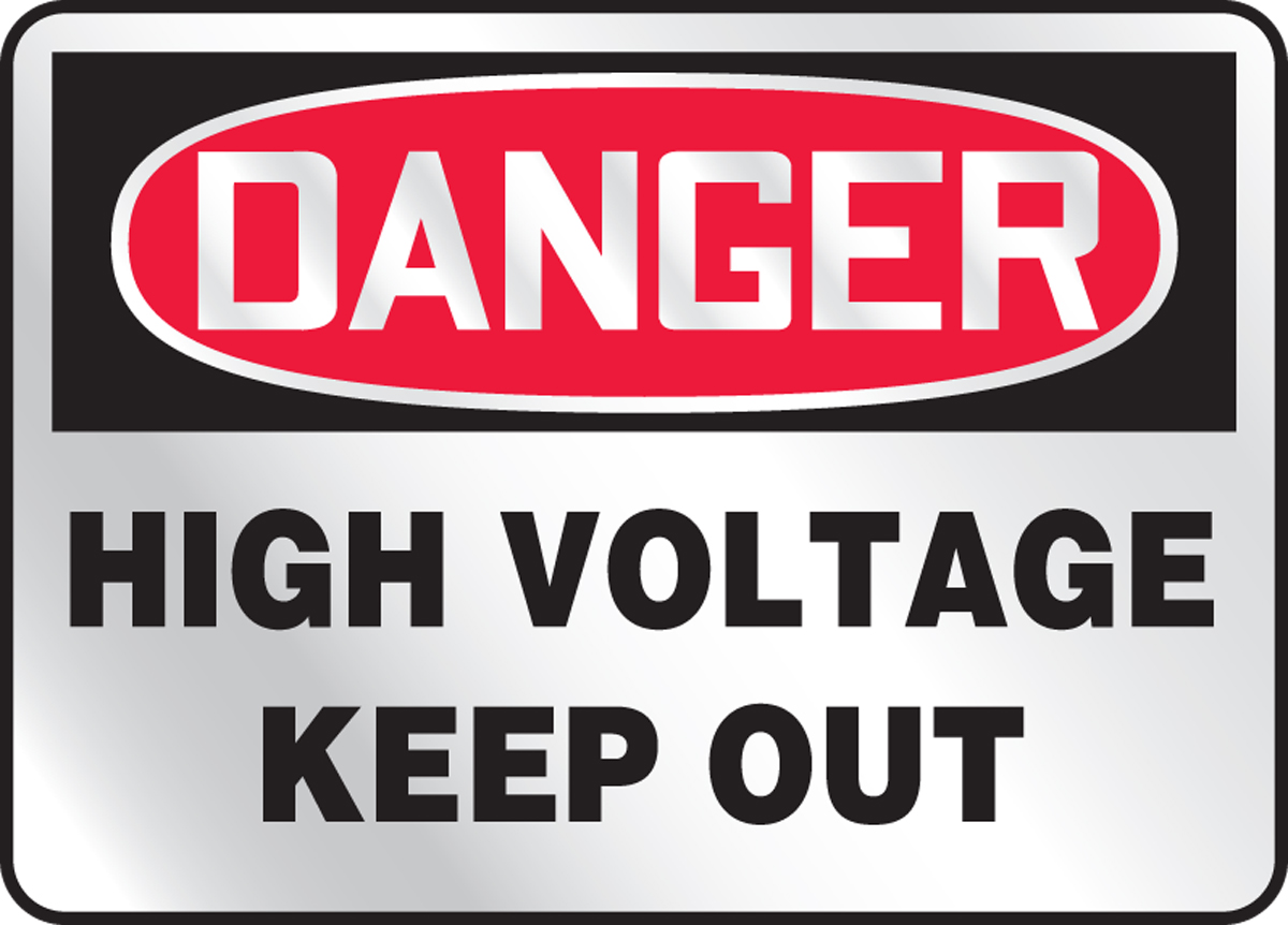 DANGER HIGH VOLTAGE KEEP OUT