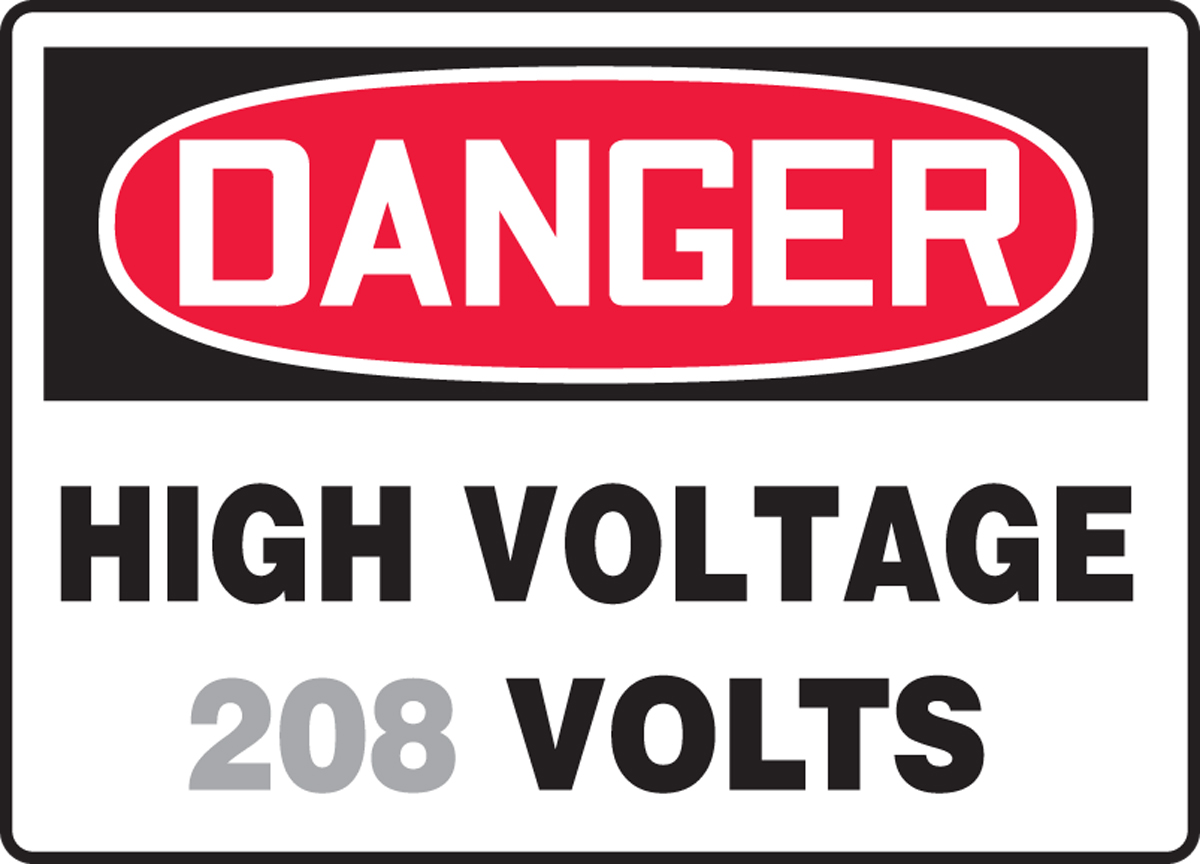 HIGH VOLTAGE ___ VOLTS