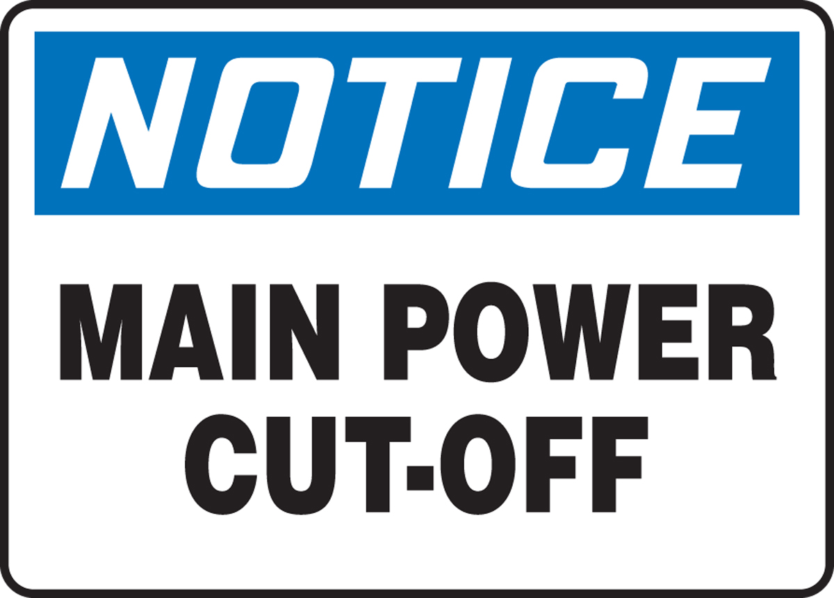 MAIN POWER CUT-OFF