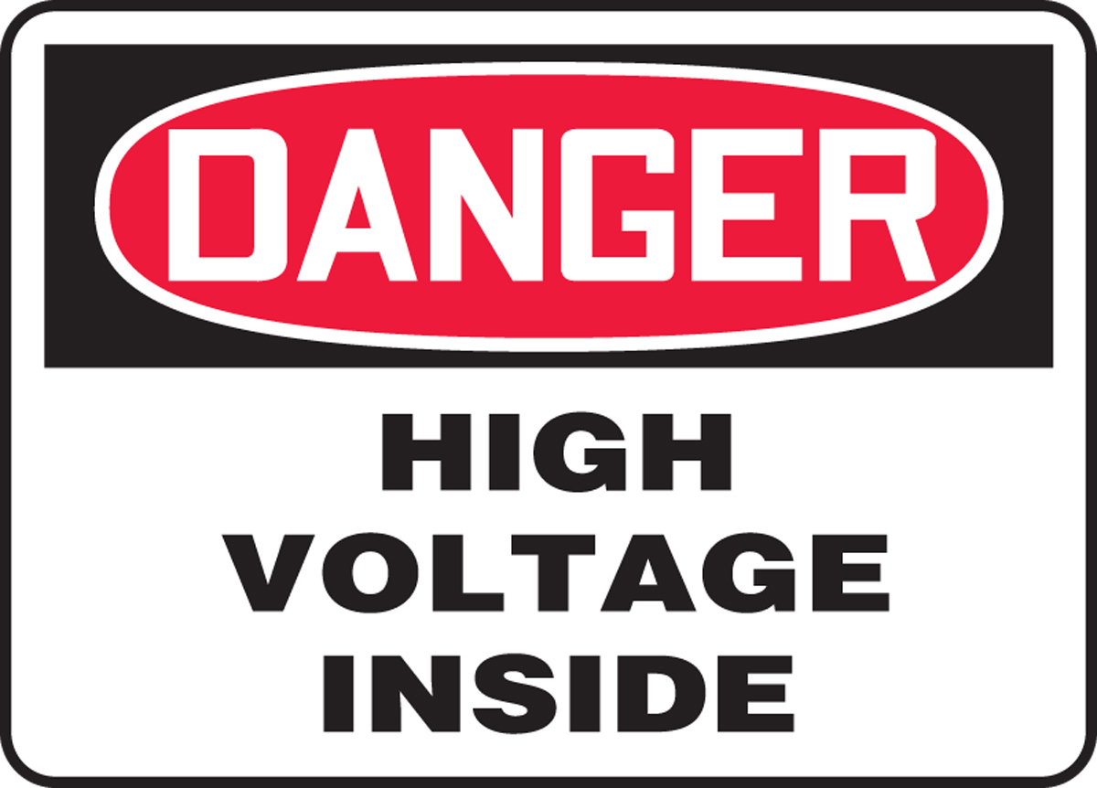 HIGH VOLTAGE INSIDE