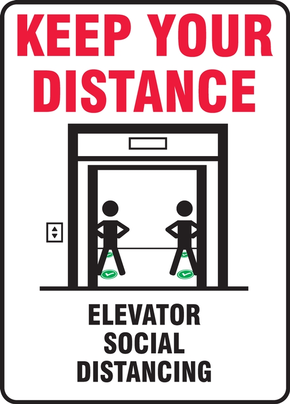 Keep Your Distance Elevator Social Distancing