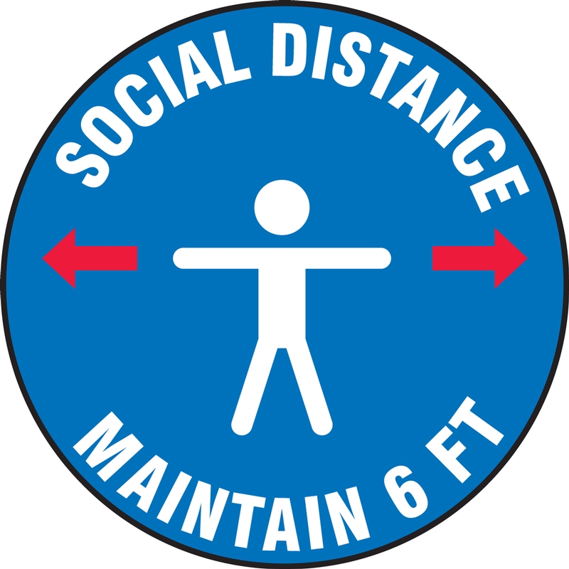 Social Distance Maintain 6 FT