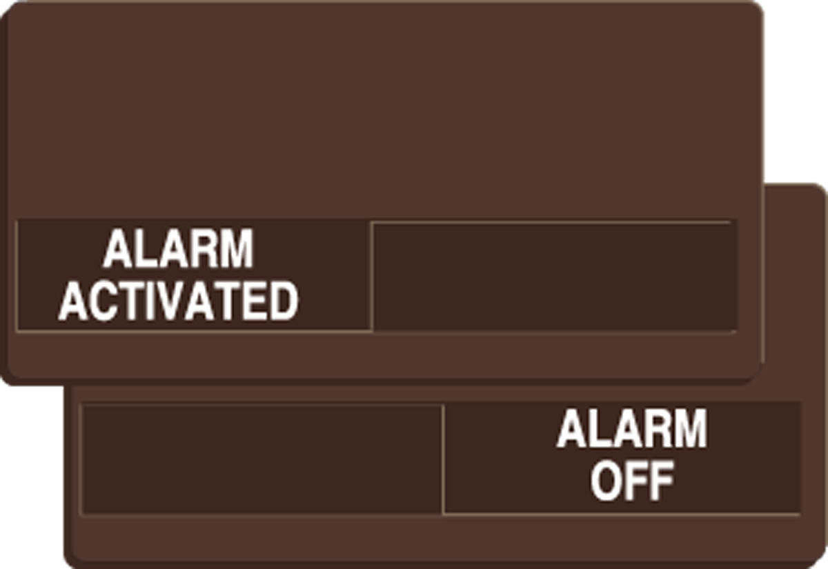 ALARM ACTIVATED / ALARM OFF