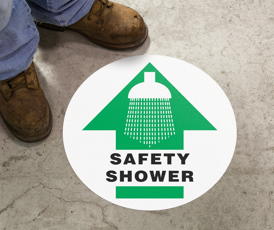 Plant & Facility, Legend: SAFETY SHOWER (W/ GRAPHIC)