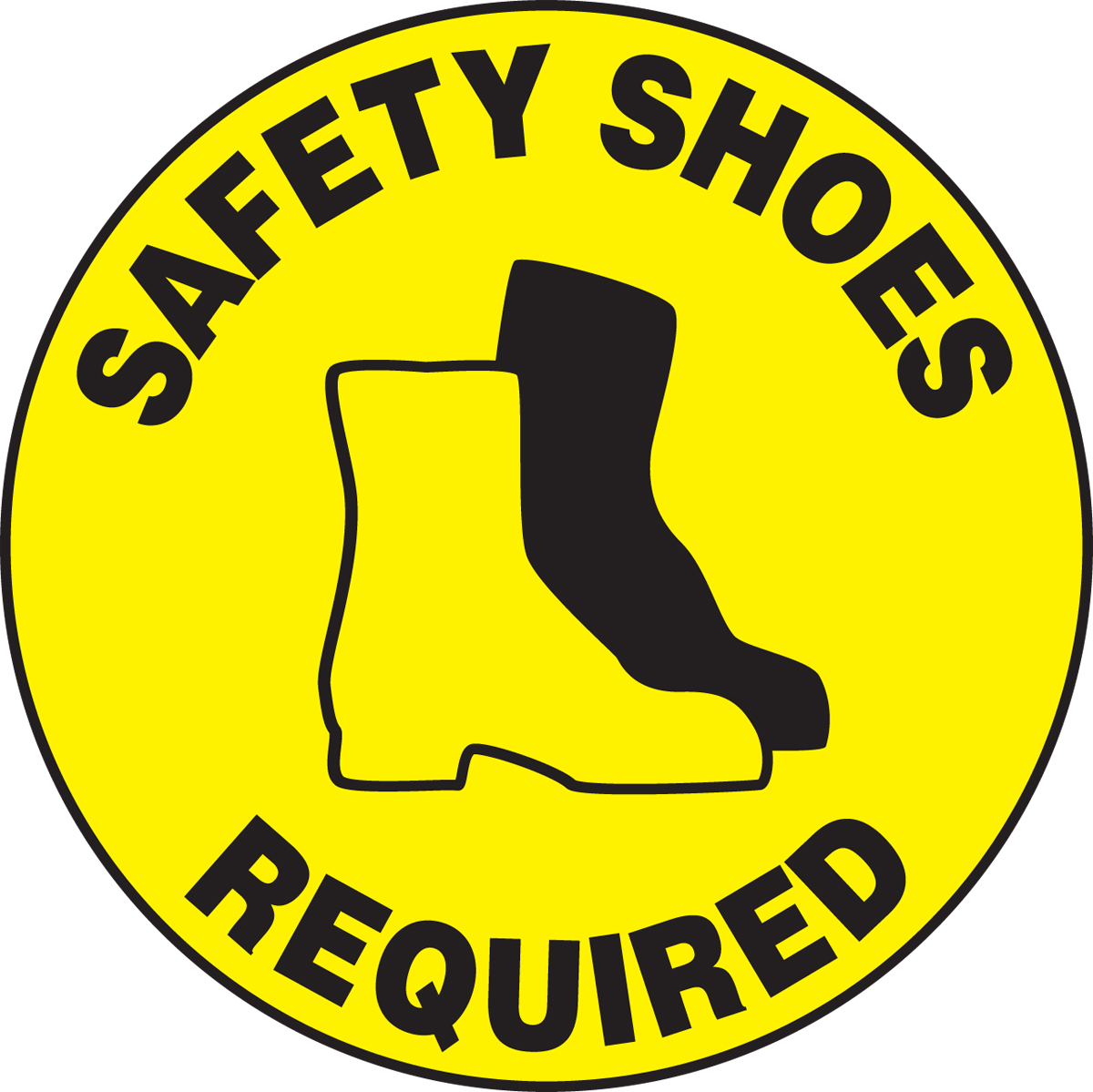 SAFETY SHOES REQUIRED