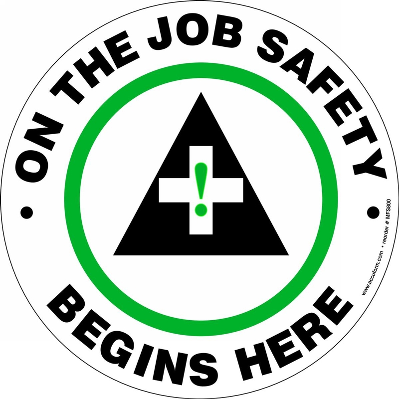 Plant & Facility, Legend: ON THE JOB SAFETY BEGINS HERE