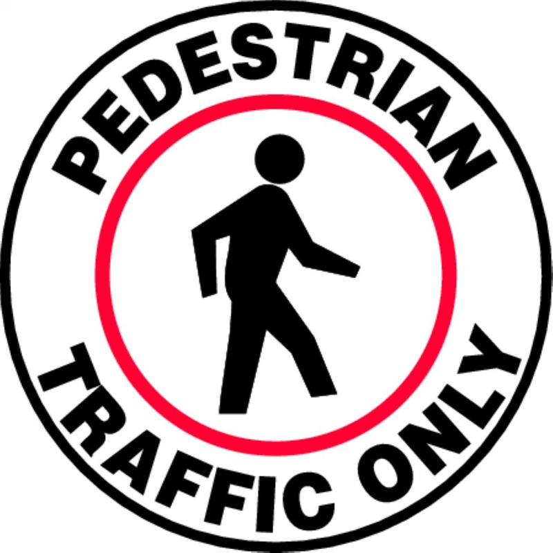 Plant & Facility, Legend: PEDESTRIAN TRAFFIC ONLY (W/ GRAPHIC)