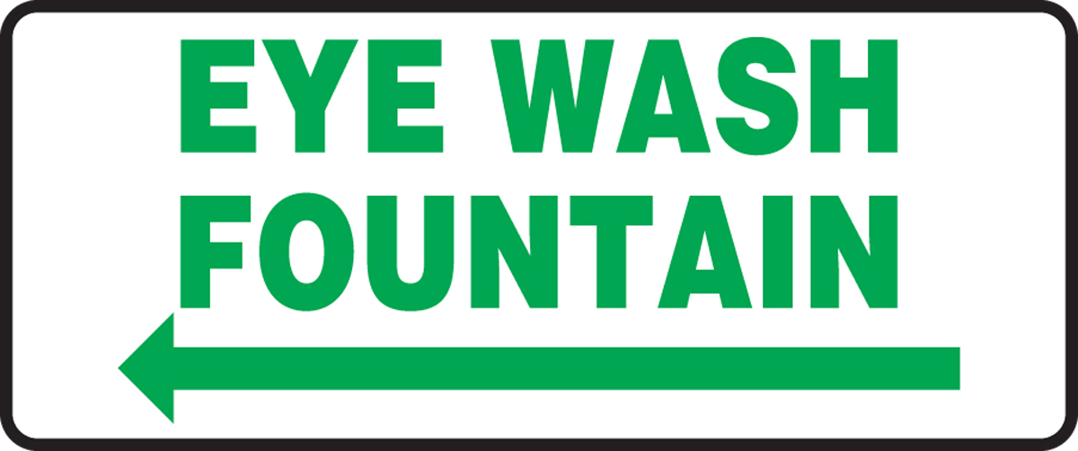 EYE WASH FOUNTAIN (ARROW LEFT)
