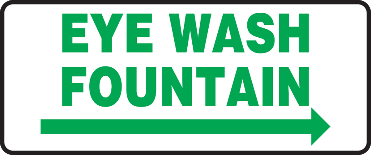 EYE WASH FOUNTAIN (ARROW RIGHT)