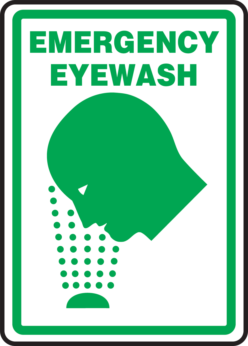 EMERGENCY EYEWASH (W/GRAPHIC)