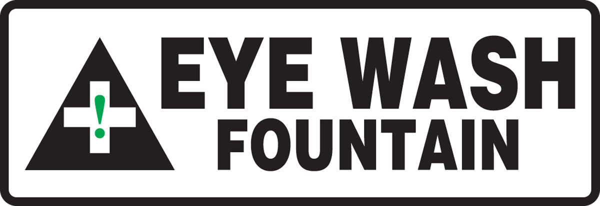 EYE WASH FOUNTAIN (W/GRAPHIC)