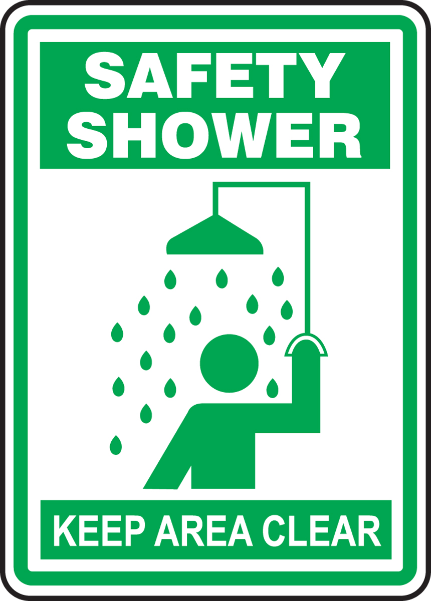 Graphic Keep Area Clear Safety Sign Dura-Fiberglass 10 x 7 Inches Safety Shower AccuformEmergency MRSD903XF Graphic Keep Area Clear Safety Sign Dura-Fiberglass 10 x 7 Inches Safety Shower AccuformEmergency MRSD903XF