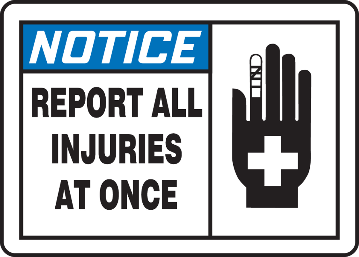 REPORT ALL INJURIES AT ONCE (W/GRAPHIC)