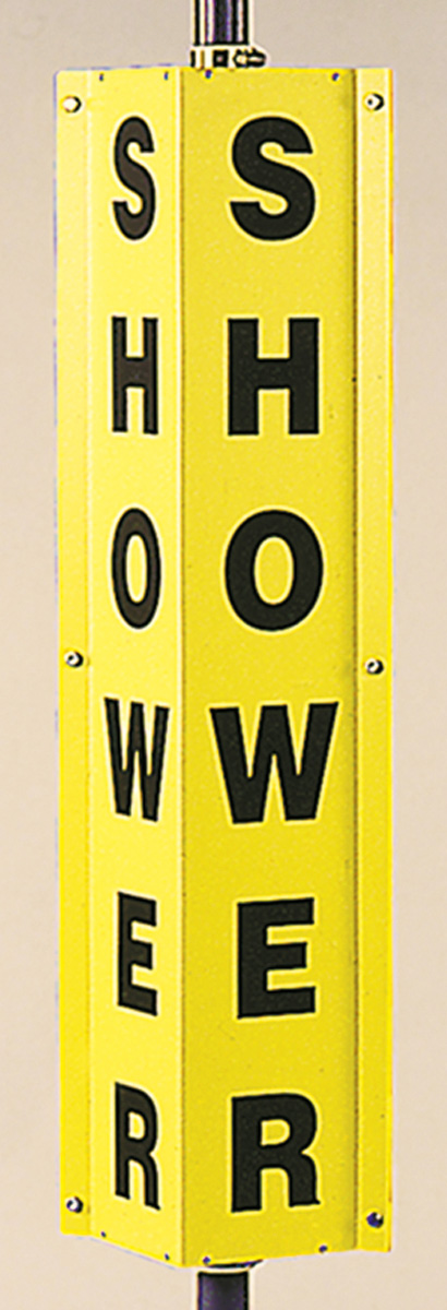 Safety Sign, Legend: SHOWER