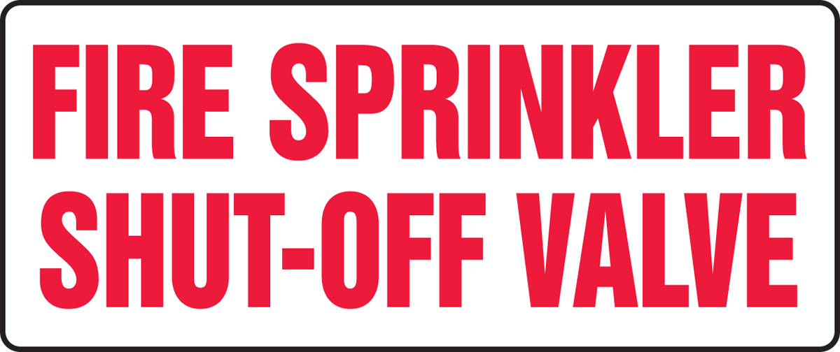 FIRE SPRINKLER SHUT-OFF VALVE