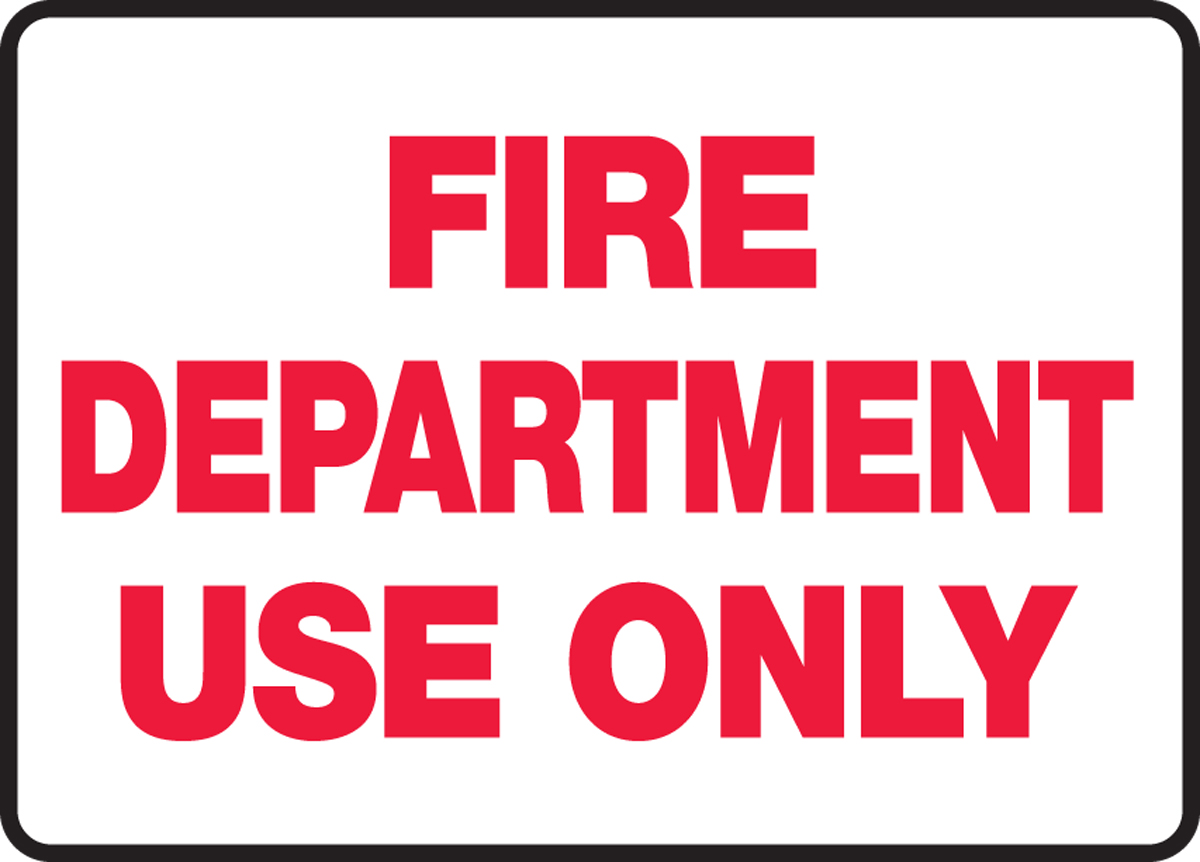 FIRE DEPARTMENT USE ONLY