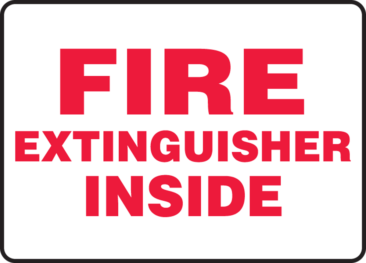 FIRE EXTINGUISHER INSIDE