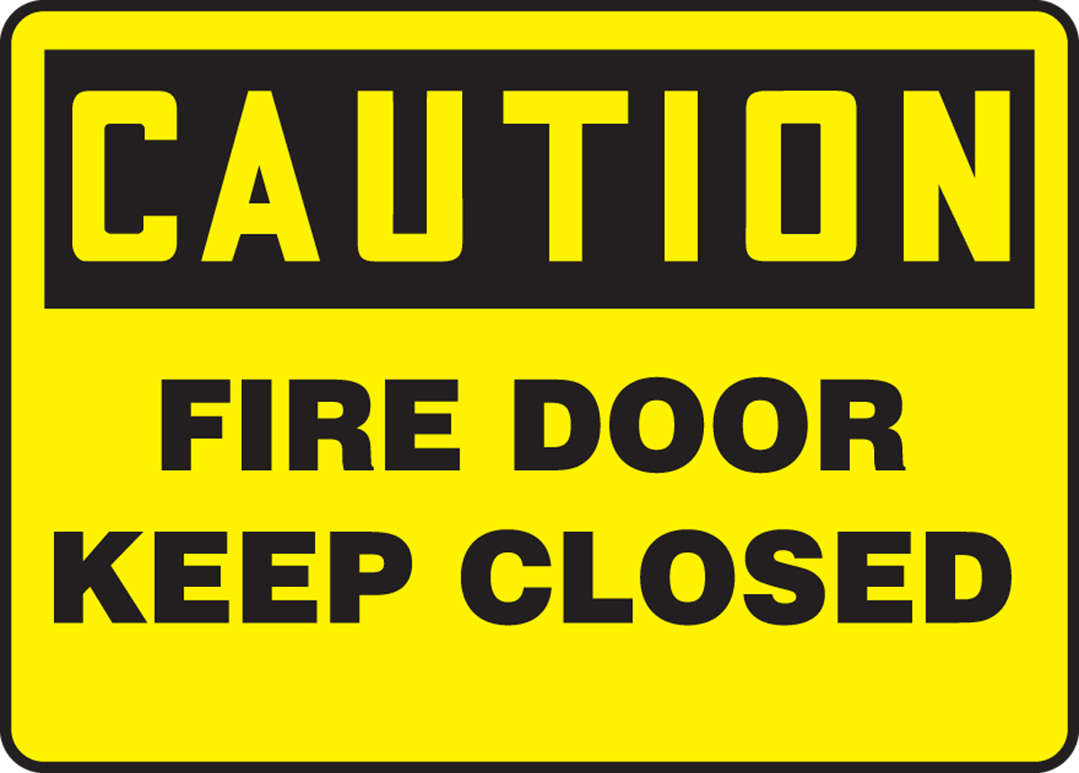 Fire door keep shut Safety sign 